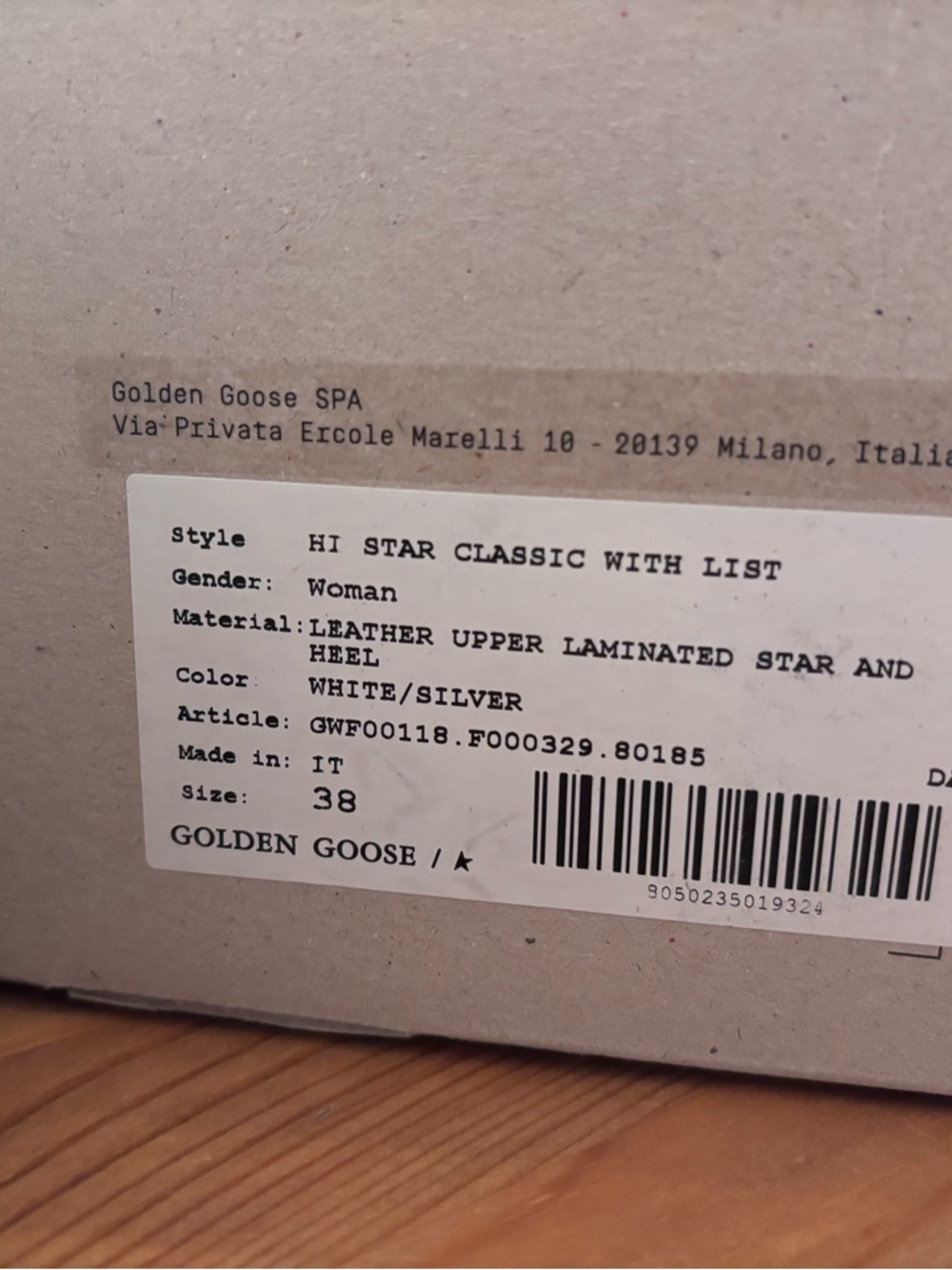 Golden Goose Hi Star with star and metallic silver heel - Picture 3 of 12